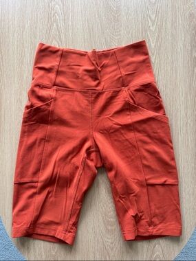 REI Orange/Red Bike Shorts NWOT